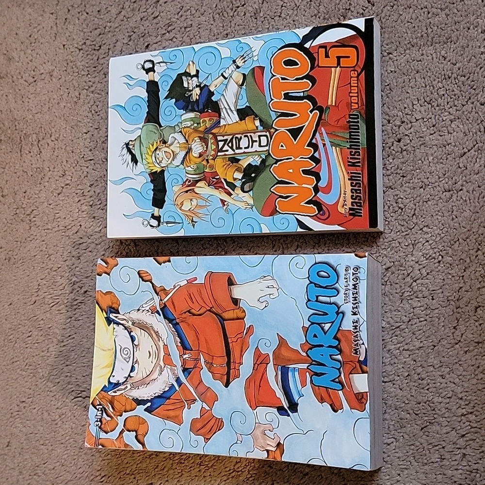 COPY - Anime Books Naruto volume 5 and 3 in 1